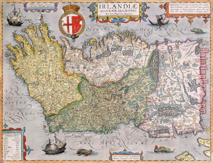 English School Antique Map of Ireland painting anysize 50 off